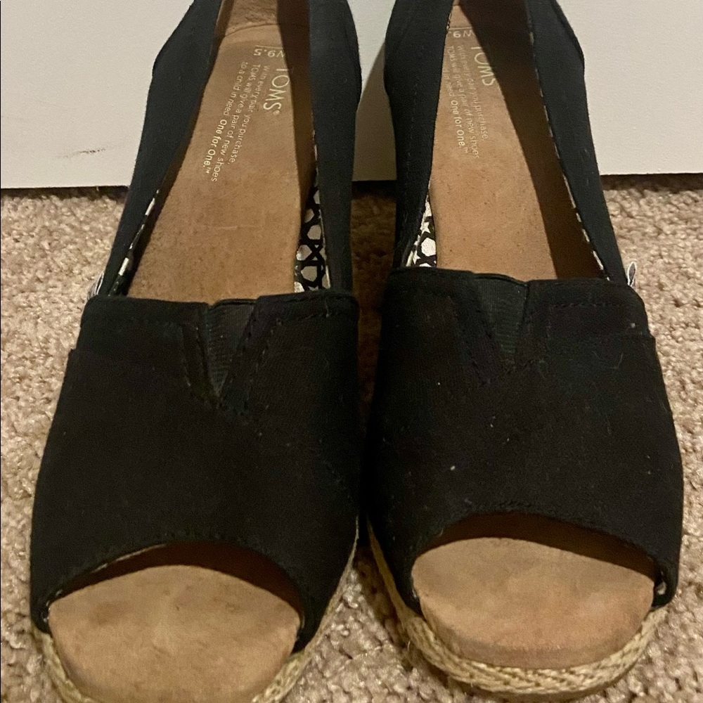 TOMS wedges.